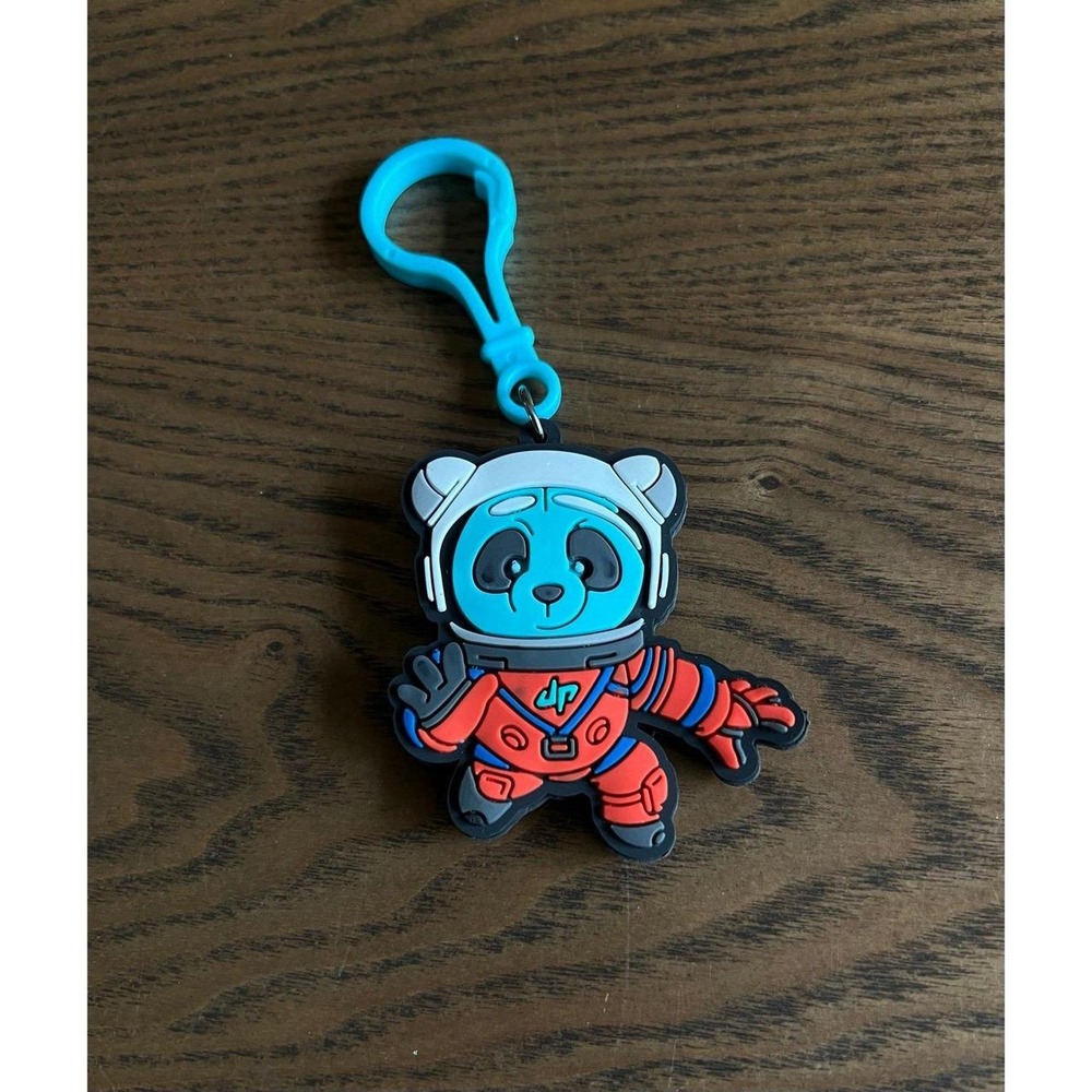 Dude Perfect Astronaut Panda Keychain Clip